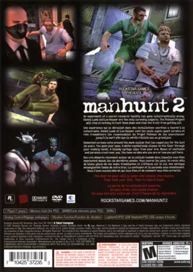 Manhunt 2 box cover back